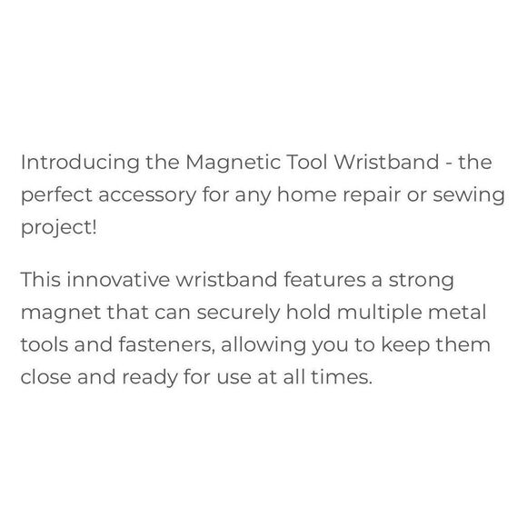 Magnetic Wristband Holds screws, nails, scissors. Ideal for woodworking DIY home - Picture 8 of 10